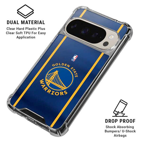 NBA Golden State Warriors Jersey Google Pixel 9/9 Pro Clear Case